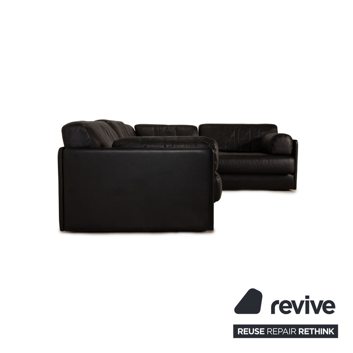de Sede DS 76 Leder Sofa Schwarz Ecksofa Couch