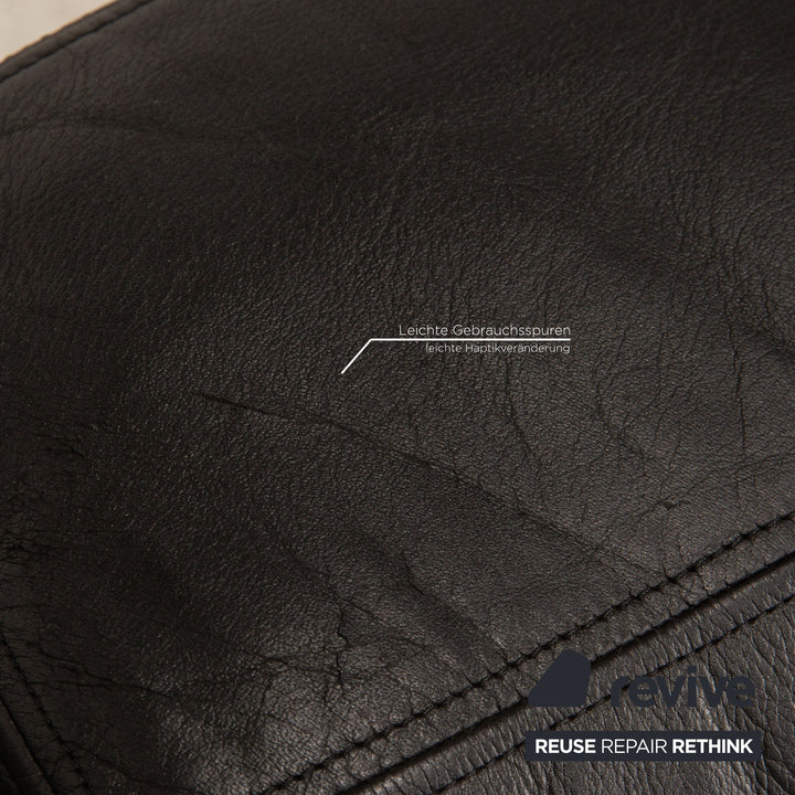 de Sede DS 76 Leder Sofa Schwarz Ecksofa Couch