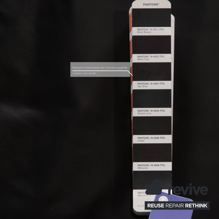 de Sede DS 76 Zweisitzer Leder Sofa Schwarz Schlaffunktion Couch