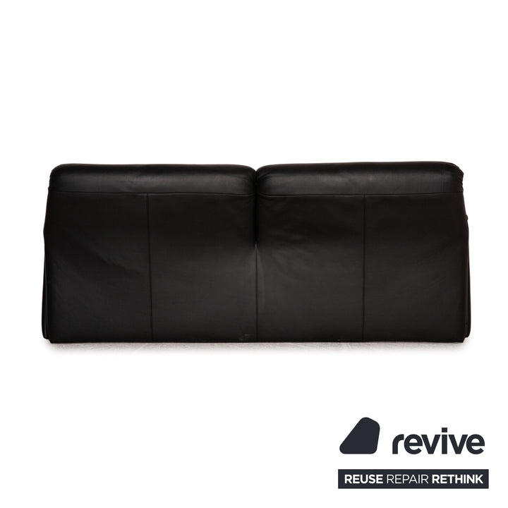 de Sede Hans Kaufeld Leder Sofa Schwarz Zweisitzer Couch Funktion