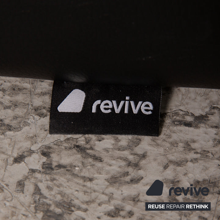 de Sede Hans Kaufeld Leder Sofa Schwarz Zweisitzer Couch Funktion