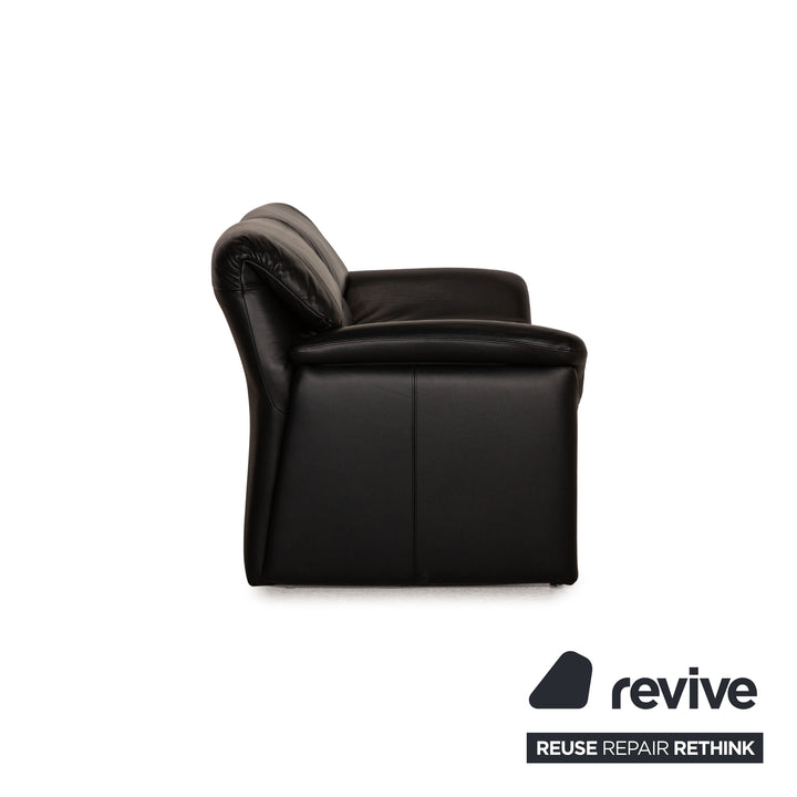 de Sede Hans Kaufeld Leder Sofa Schwarz Zweisitzer Couch Funktion