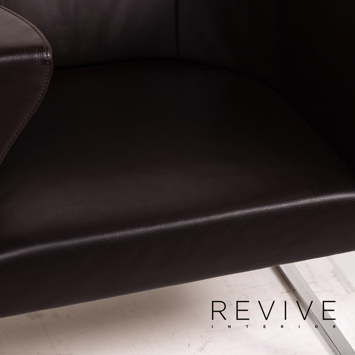 de Sede Leder Sessel Braun Dunkelbraun 2x Sessel #15539