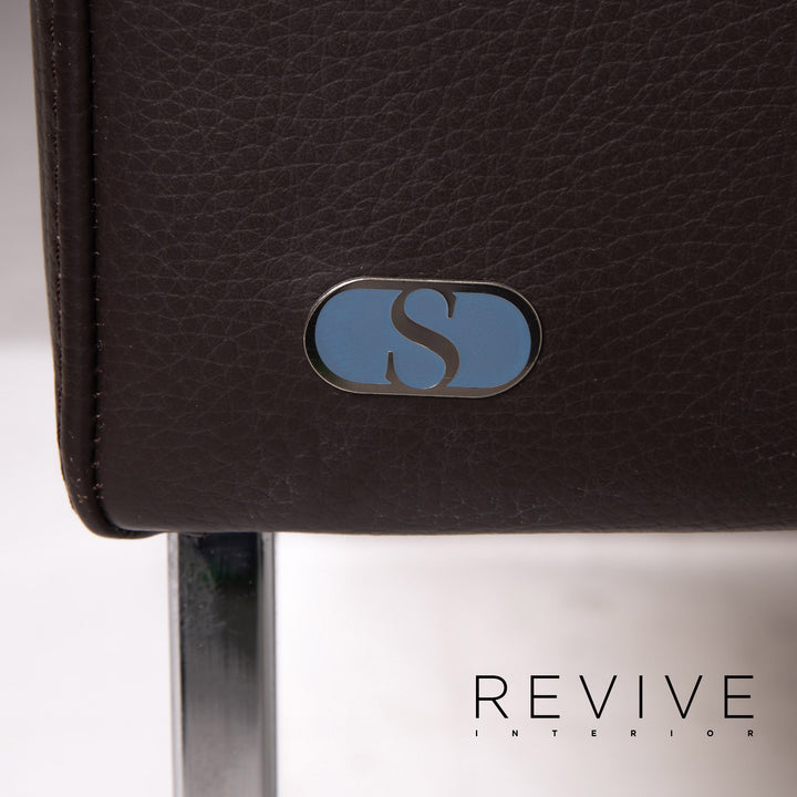 de Sede Leder Sessel Braun Dunkelbraun 2x Sessel #15539