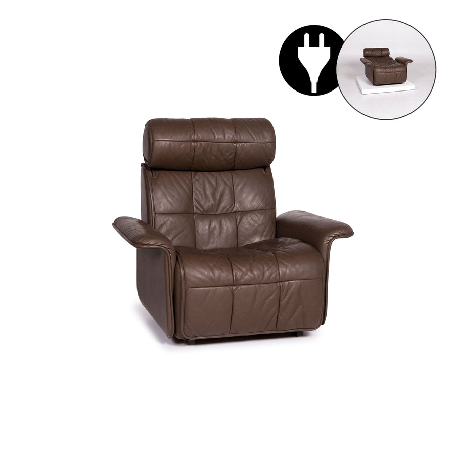 de Sede leather armchair brown electrical function relax function #11910