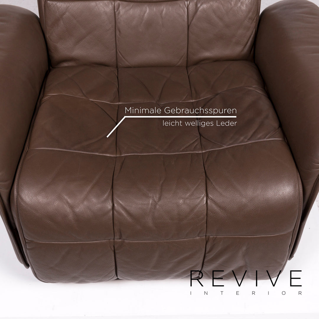 de Sede leather armchair brown electrical function relax function #11910