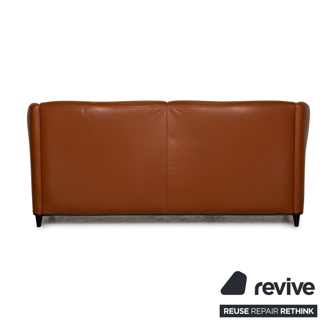 de Sede leather sofa brown two-seater 2xarmchair