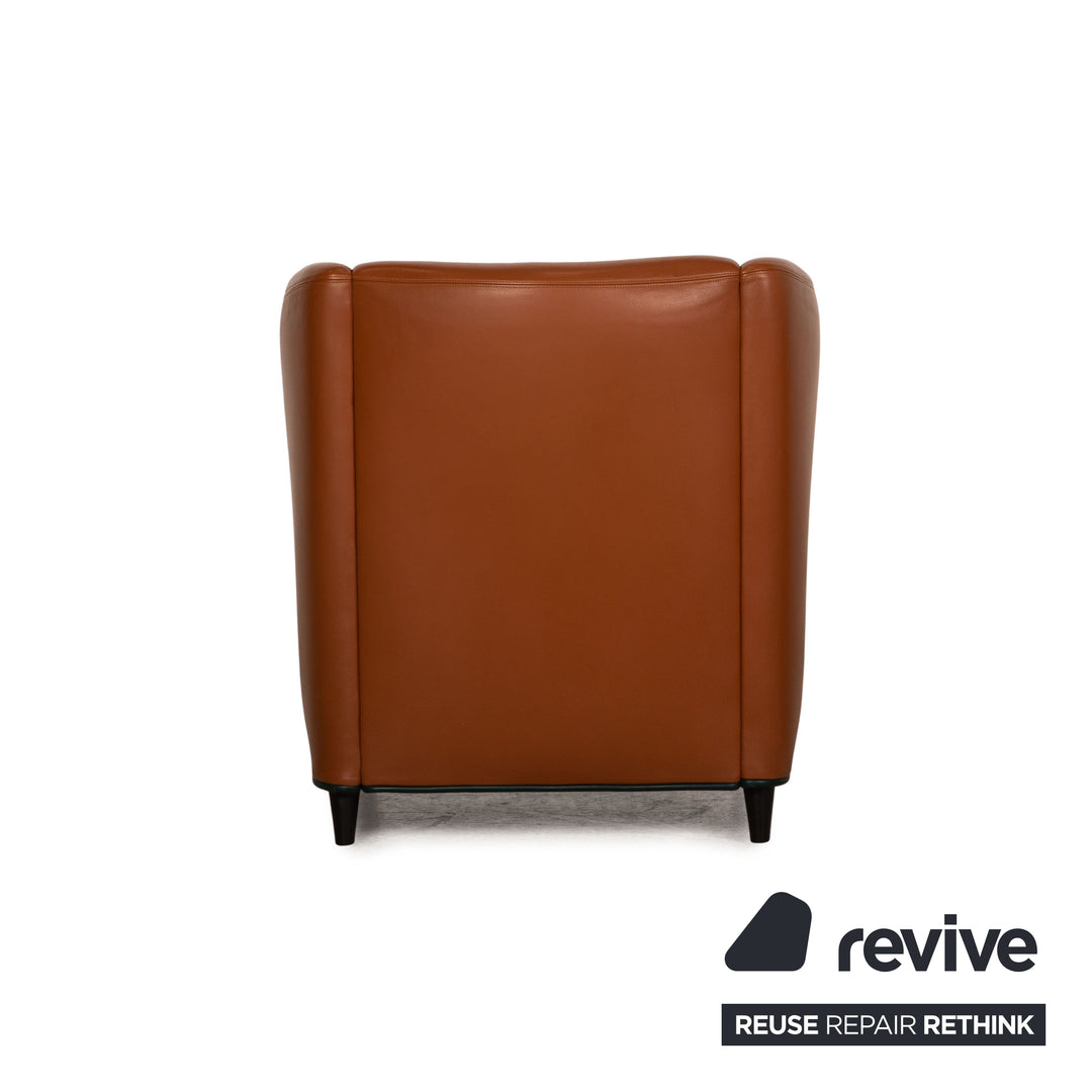 de Sede leather sofa brown two-seater 2xarmchair