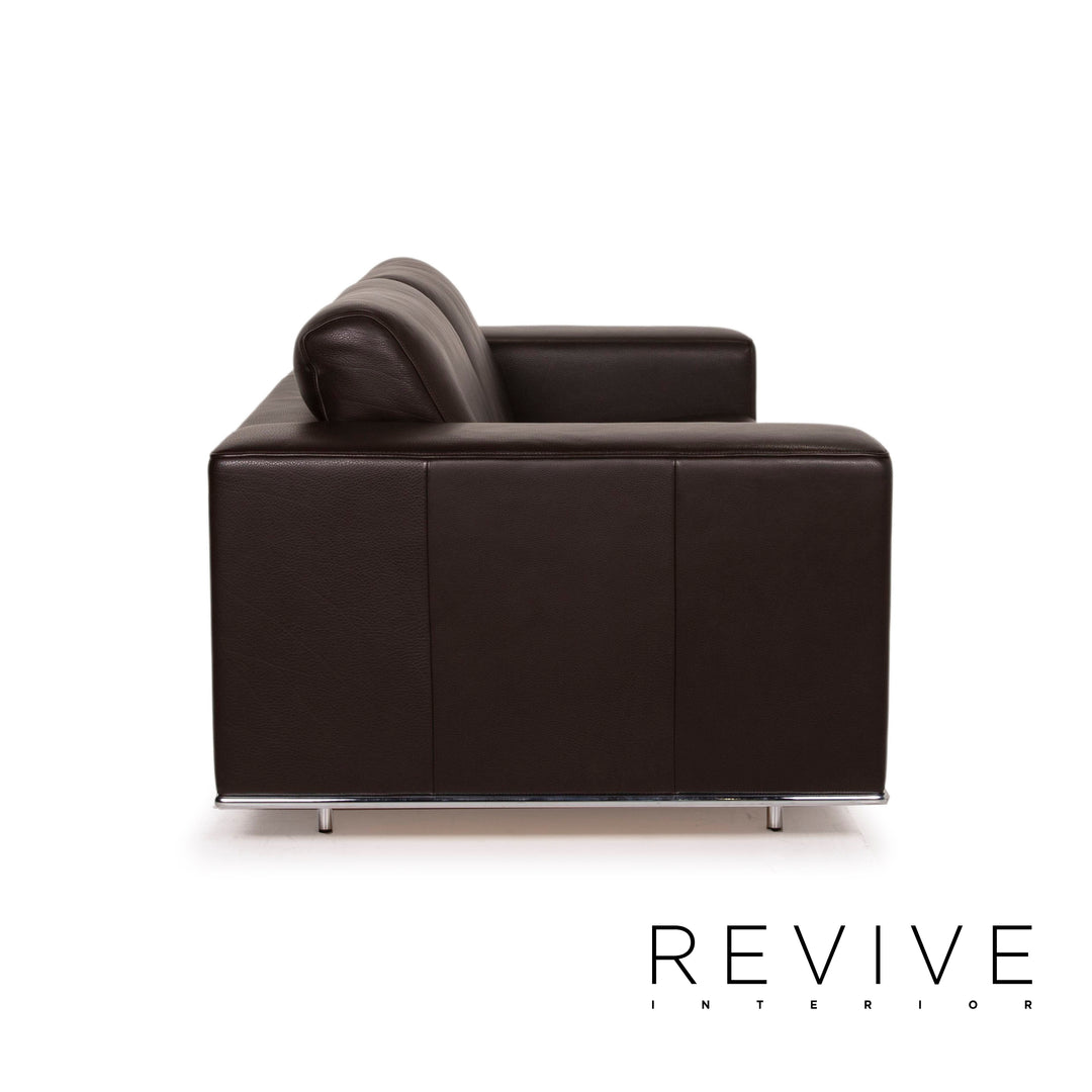 de Sede Leder Sofa Braun Zweisitzer