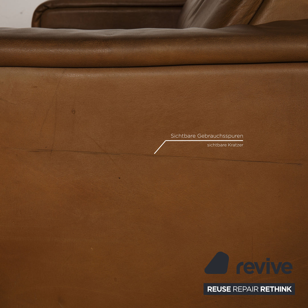 de Sede Leder Sofa Braun Zweisitzer Couch
