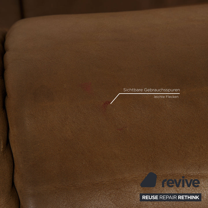 de Sede Leder Sofa Braun Zweisitzer Couch