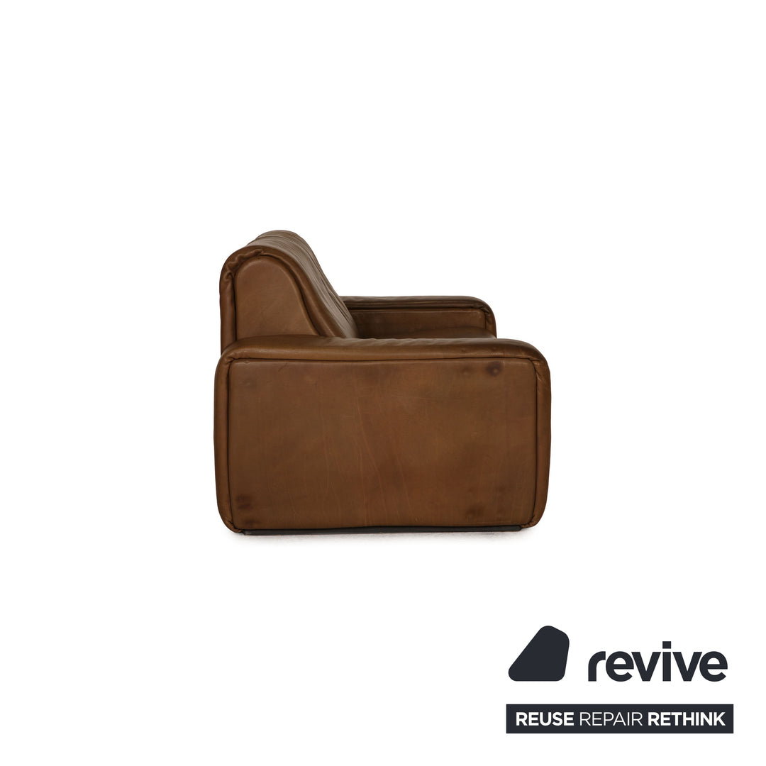 de Sede Leder Sofa Braun Zweisitzer Couch