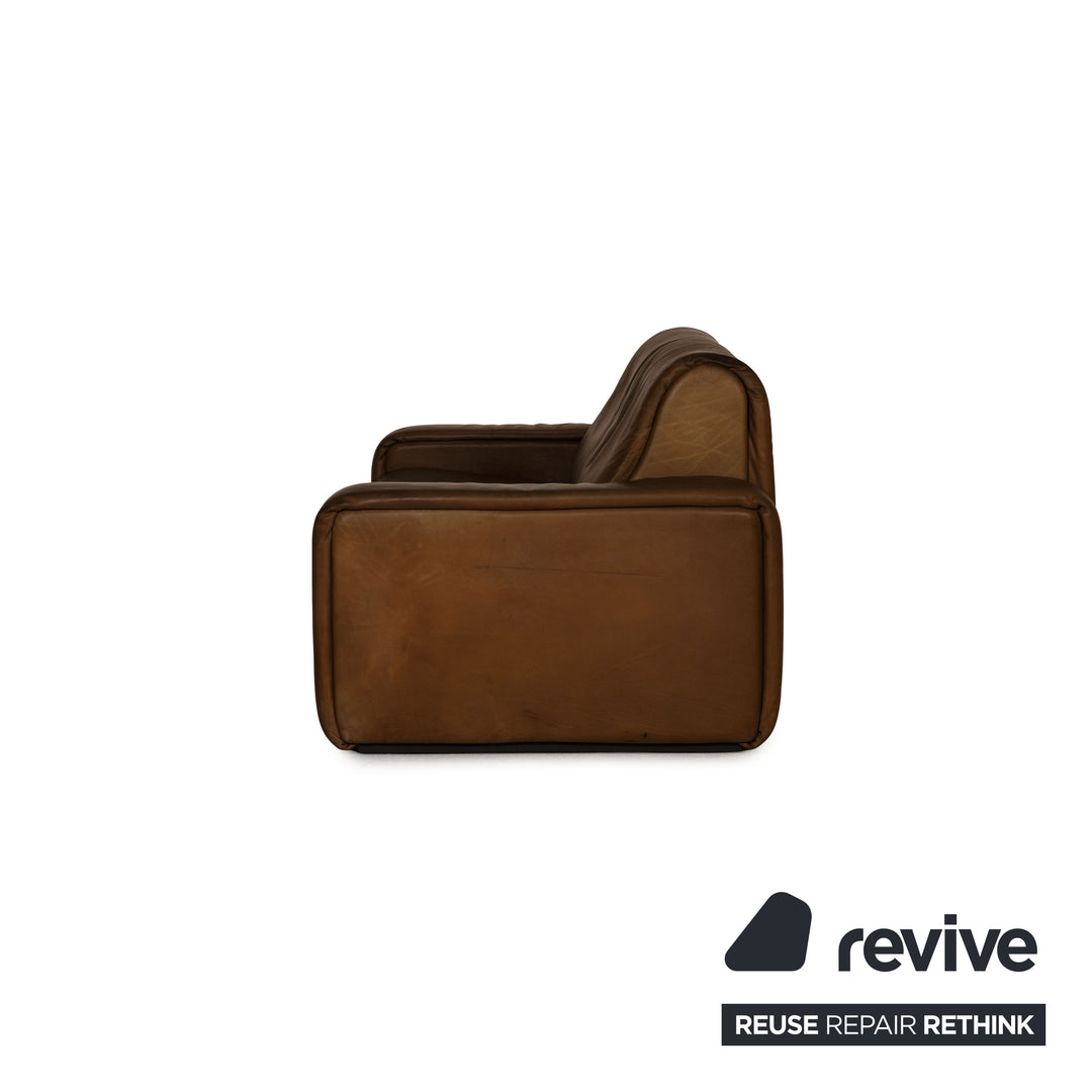 de Sede Leder Sofa Braun Zweisitzer Couch