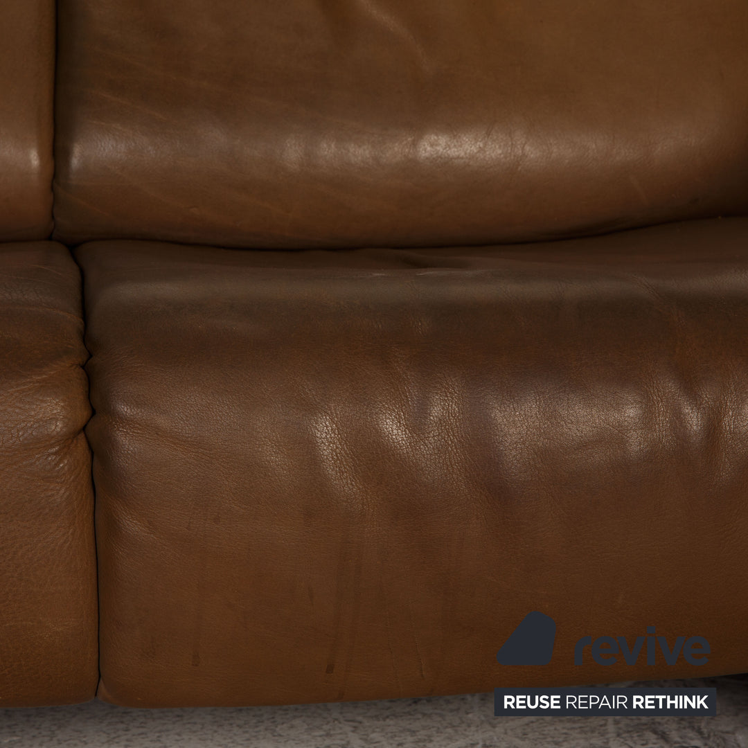 de Sede Leder Sofa Braun Zweisitzer Couch