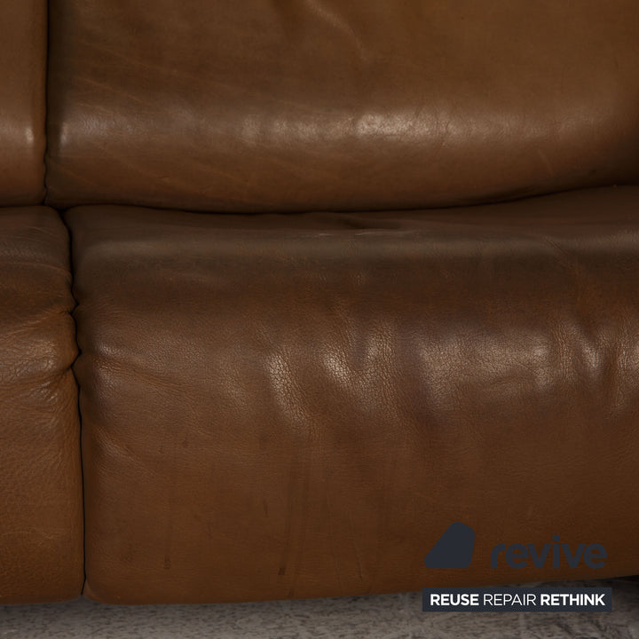 de Sede Leder Sofa Braun Zweisitzer Couch