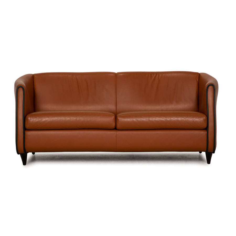 de Sede leather sofa brown two-seater couch
