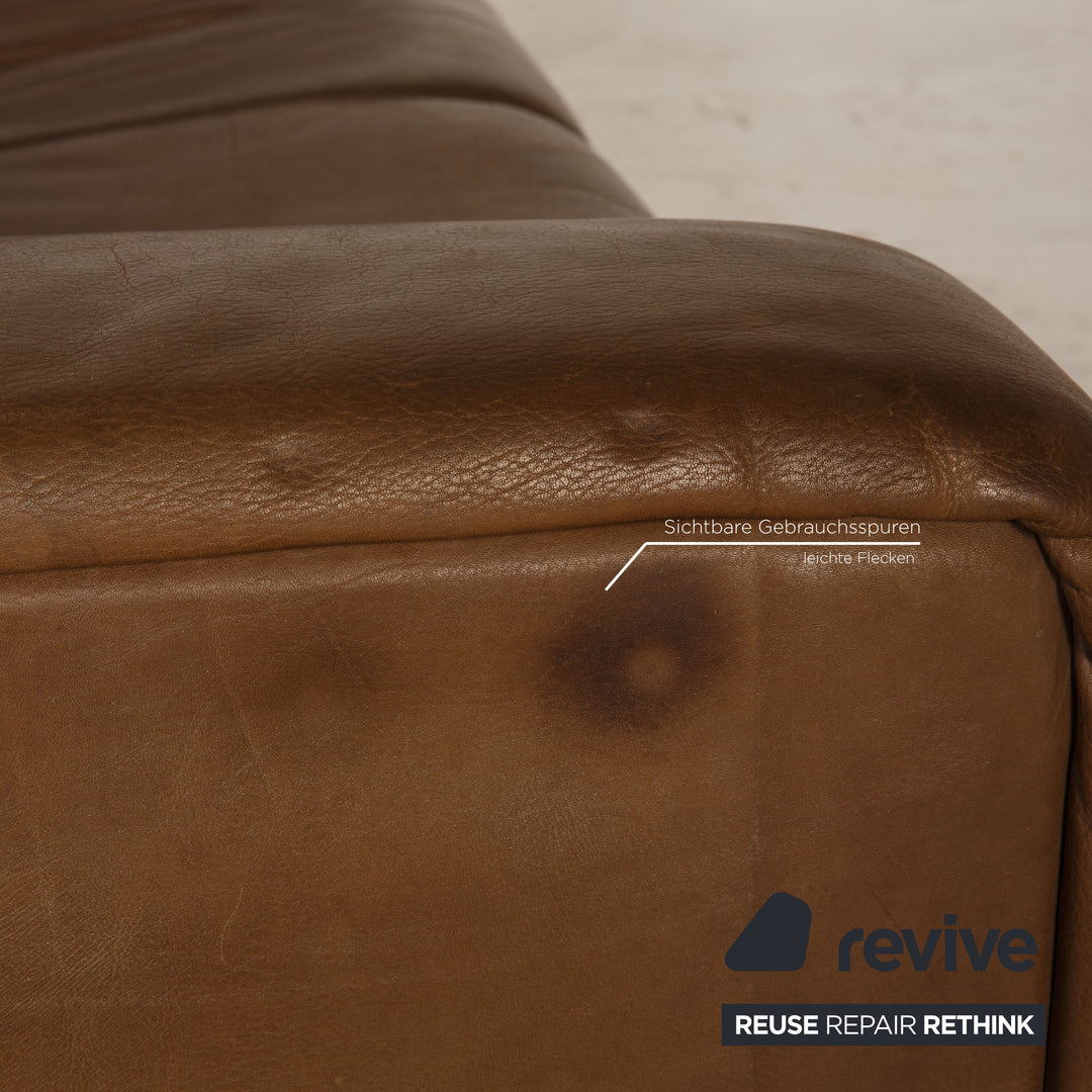 de Sede Leder Sofa Braun Zweisitzer Couch