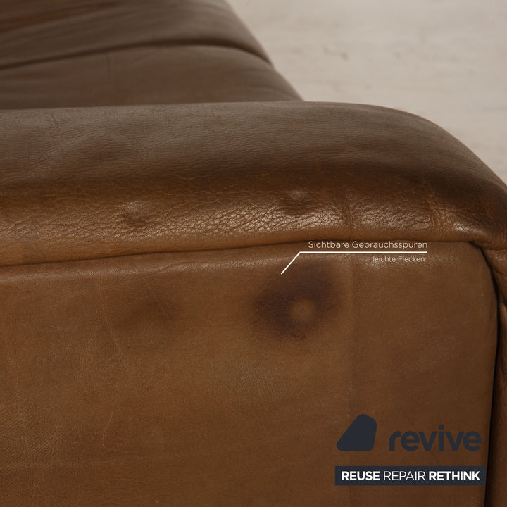 de Sede Leder Sofa Braun Zweisitzer Couch