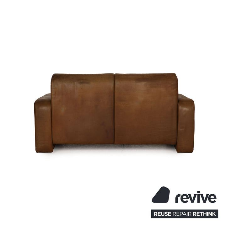 de Sede Leder Sofa Braun Zweisitzer Couch