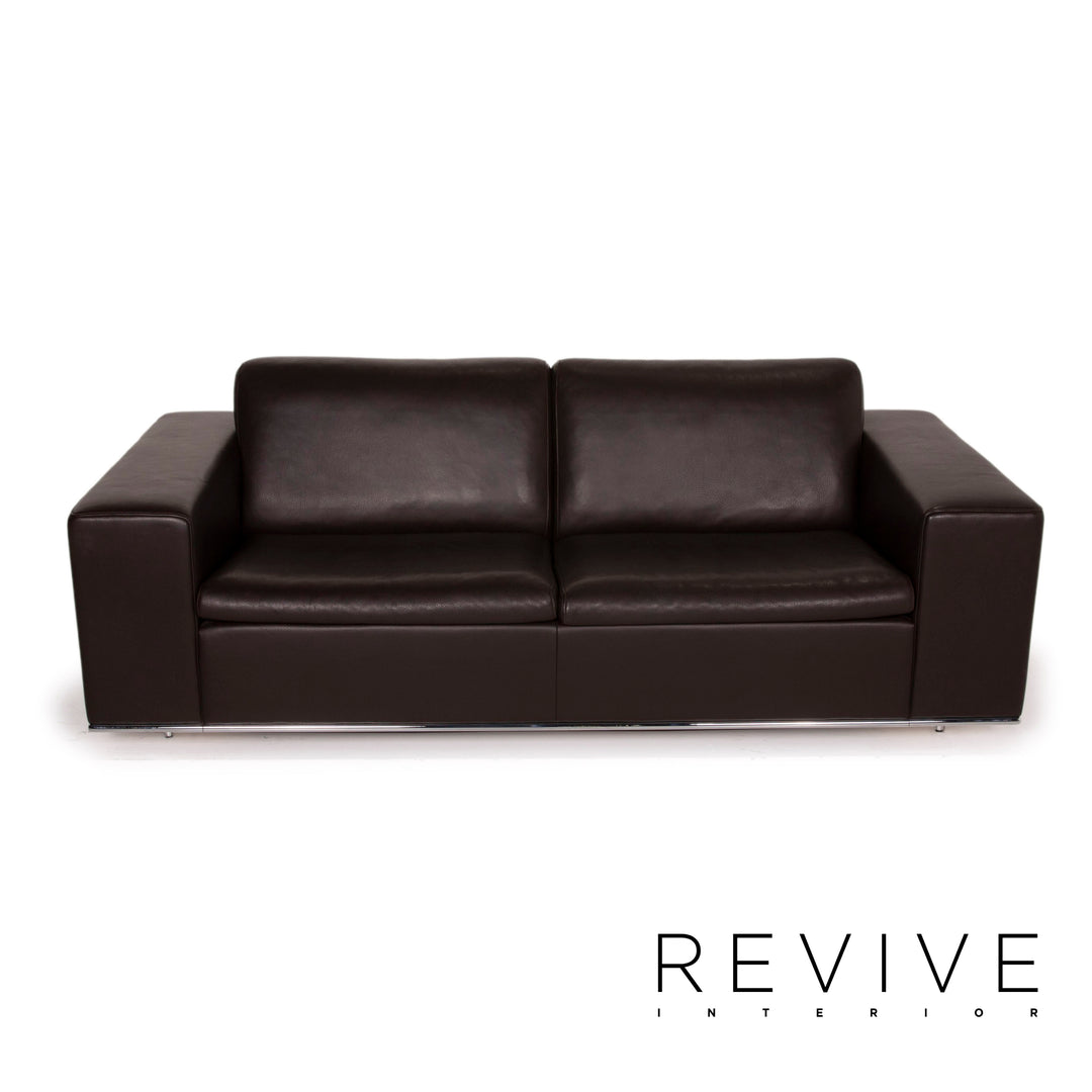 de Sede Leder Sofa Braun Zweisitzer