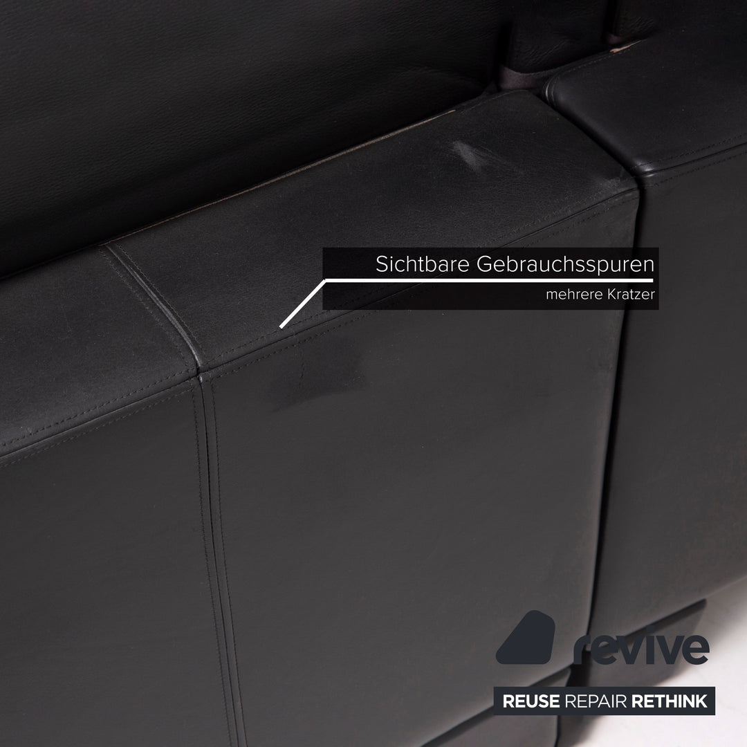 de Sede Leder Sofa Dunkelgrün Ecksofa #14349