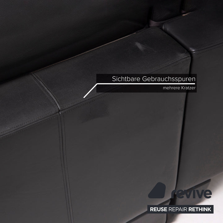 de Sede Leder Sofa Dunkelgrün Ecksofa #14349