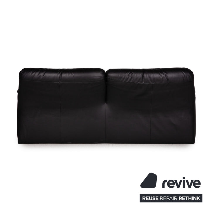 de Sede leather sofa black two-seater couch function relaxation function