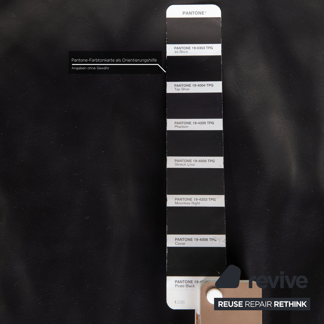 de Sede Lotus Leder Sofa Schwarz Zweisitzer Couch