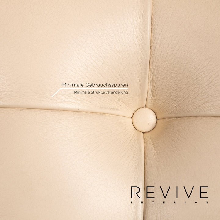 de Sede RH 305 Leder Esszimmerstuhl Garnitur Beige 6x Freischwinger Stuhl #15304