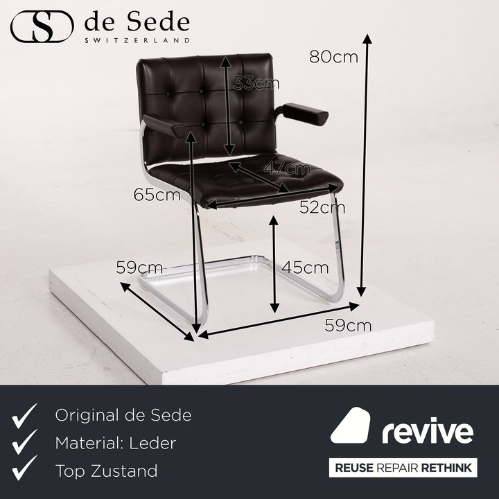 de Sede RH 305 Leder Sessel Dunkelbraun Stuhl