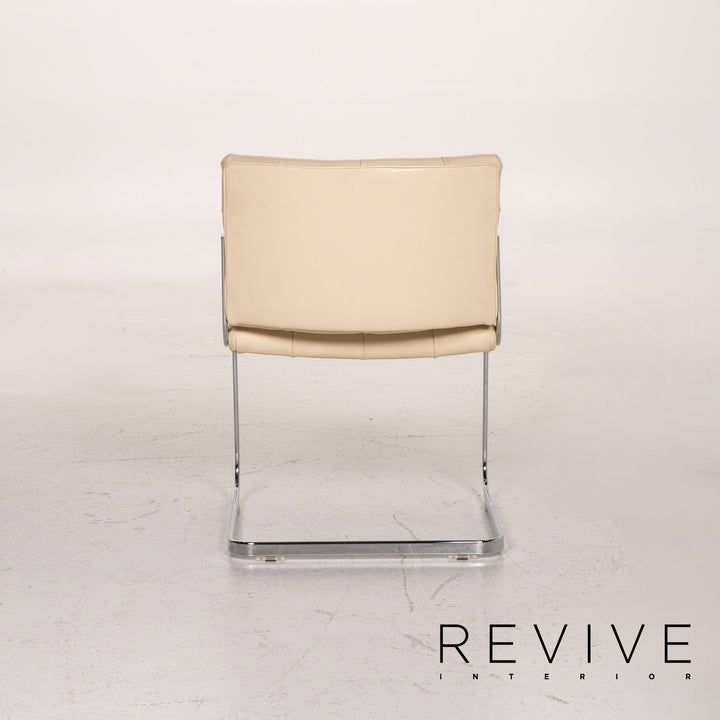 de Sede RH 305/01 Leder Stuhl Beige Freischwinger Esszimmerstuhl #15305