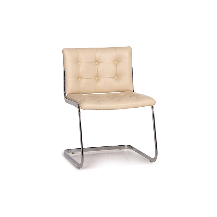 de Sede RH 305/01 Leder Stuhl Beige Freischwinger Esszimmerstuhl #15305