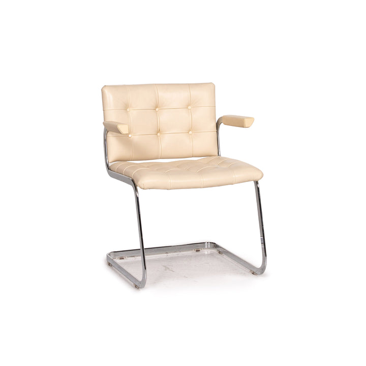 de Sede RH 305/02 Leather Chair Beige Cantilever Dining Chair #15303