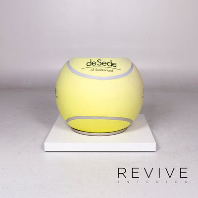 de Sede DS-9100 Tennisball Leder Filz Sessel Gelb Stuhl 1985 WTA Turnier #11065