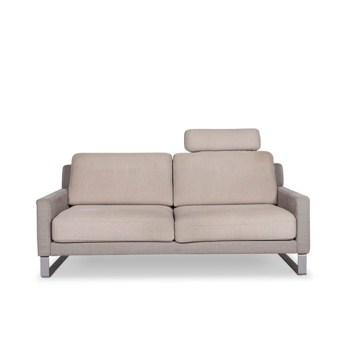 Rolf Benz Ego fabric sofa gray two-seater couch #9825