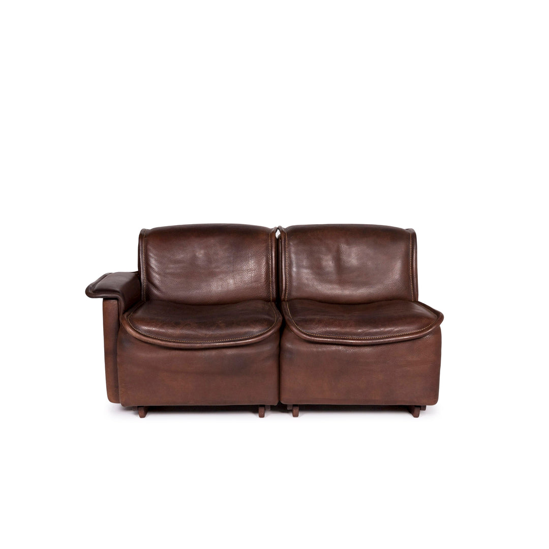 de Sede DS 12 leather sofa brown two-seater couch #11411