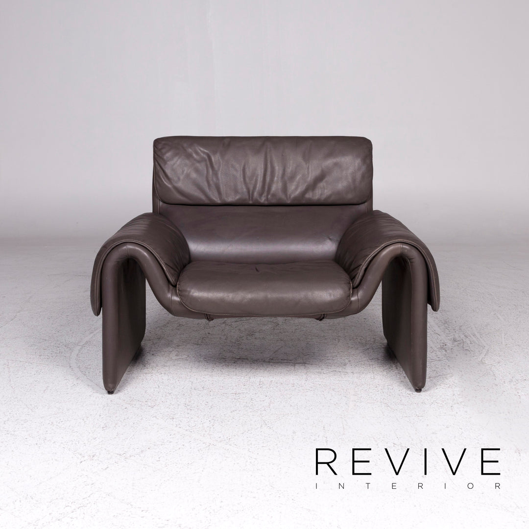 de Sede DS 2011 Designer Leder Sessel Grau #9504