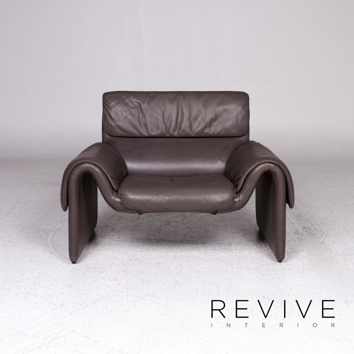 de Sede DS 2011 Designer Leder Sessel Grau #9504