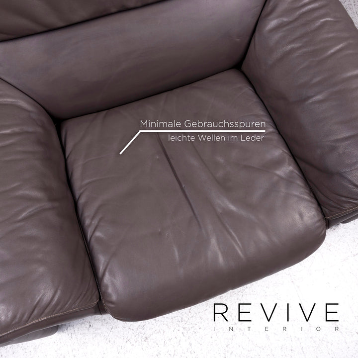 de Sede DS 2011 Designer Leder Sessel Grau #9504