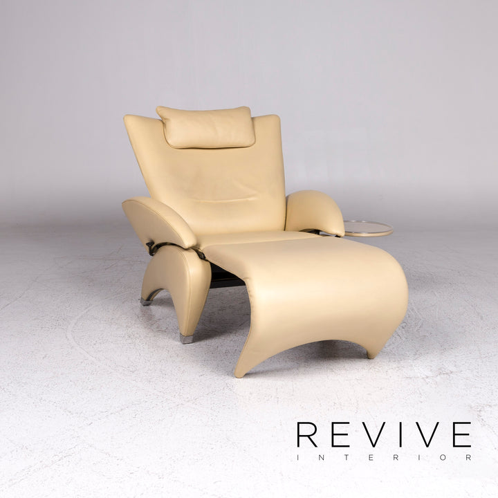 de Sede DS 260 Designer Leder Sessel Beige Relax Funktion #9492