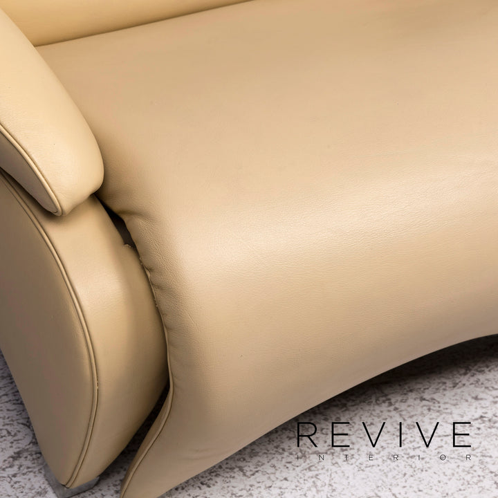 de Sede DS 260 Designer Leder Sessel Beige Relax Funktion #9492