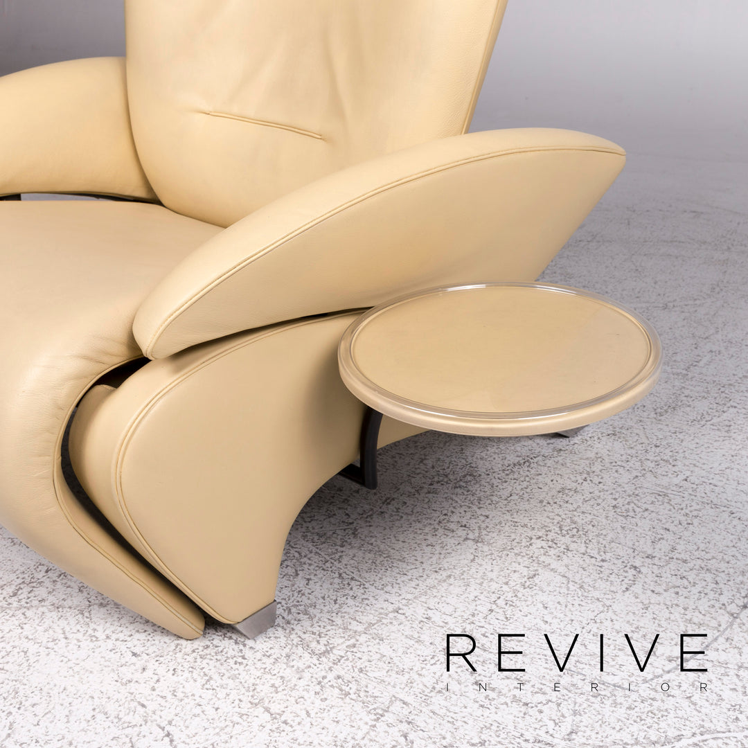 de Sede DS 260 Designer Leder Sessel Beige Relax Funktion #9492