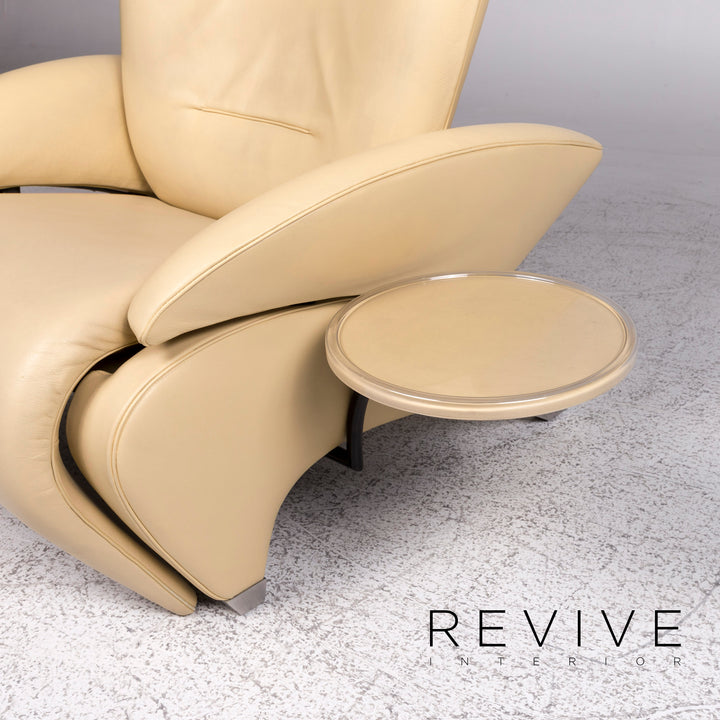 de Sede DS 260 Designer Leder Sessel Beige Relax Funktion #9492