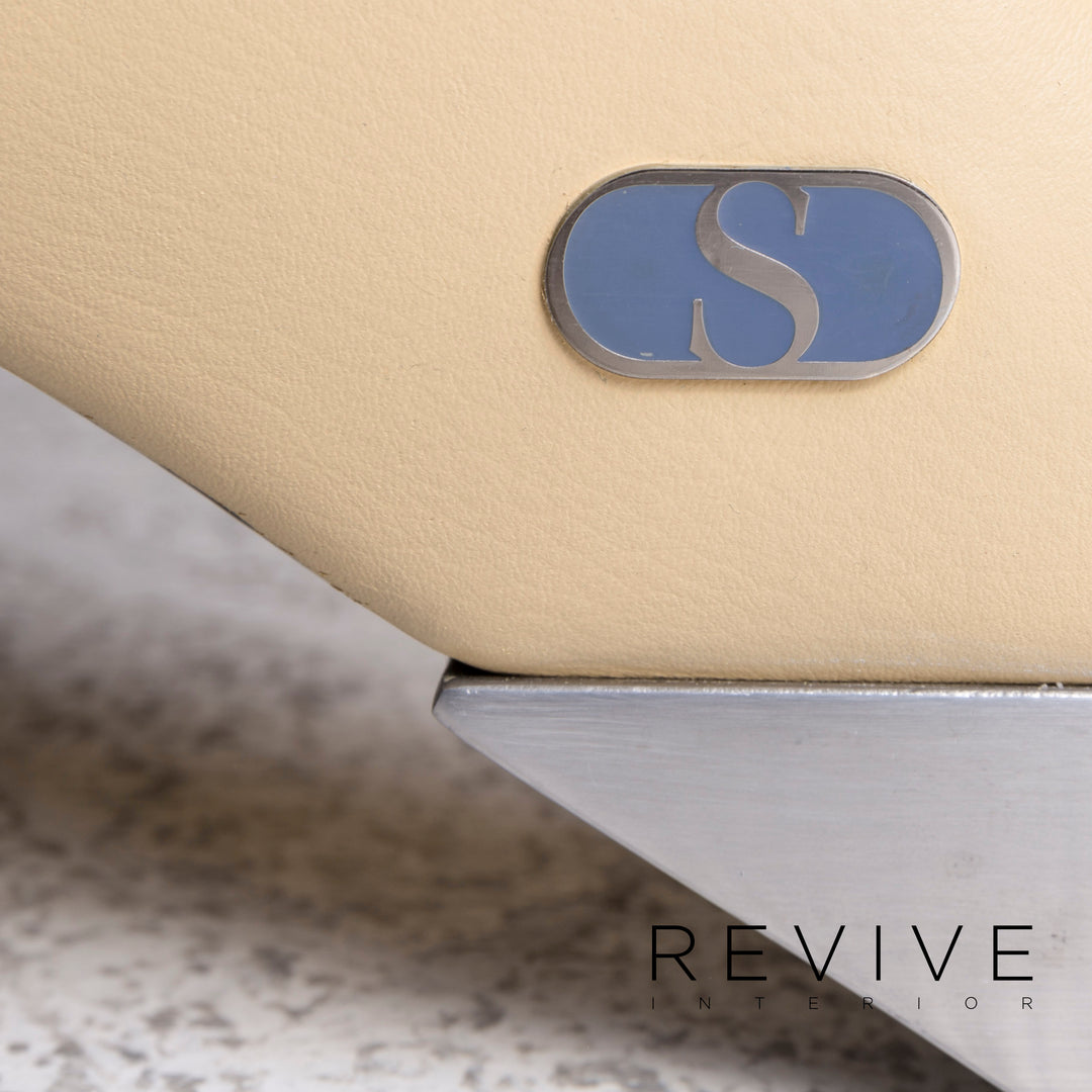 de Sede DS 260 Designer Leder Sessel Beige Relax Funktion #9492