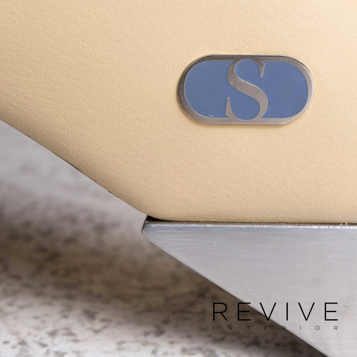 de Sede DS 260 Designer Leder Sessel Beige Relax Funktion #9492