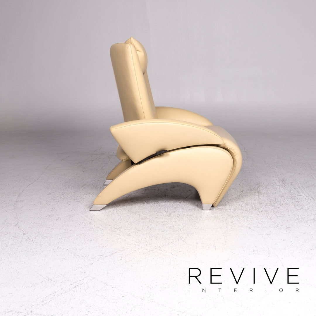 de Sede DS 260 Designer Leder Sessel Beige Relax Funktion #9492