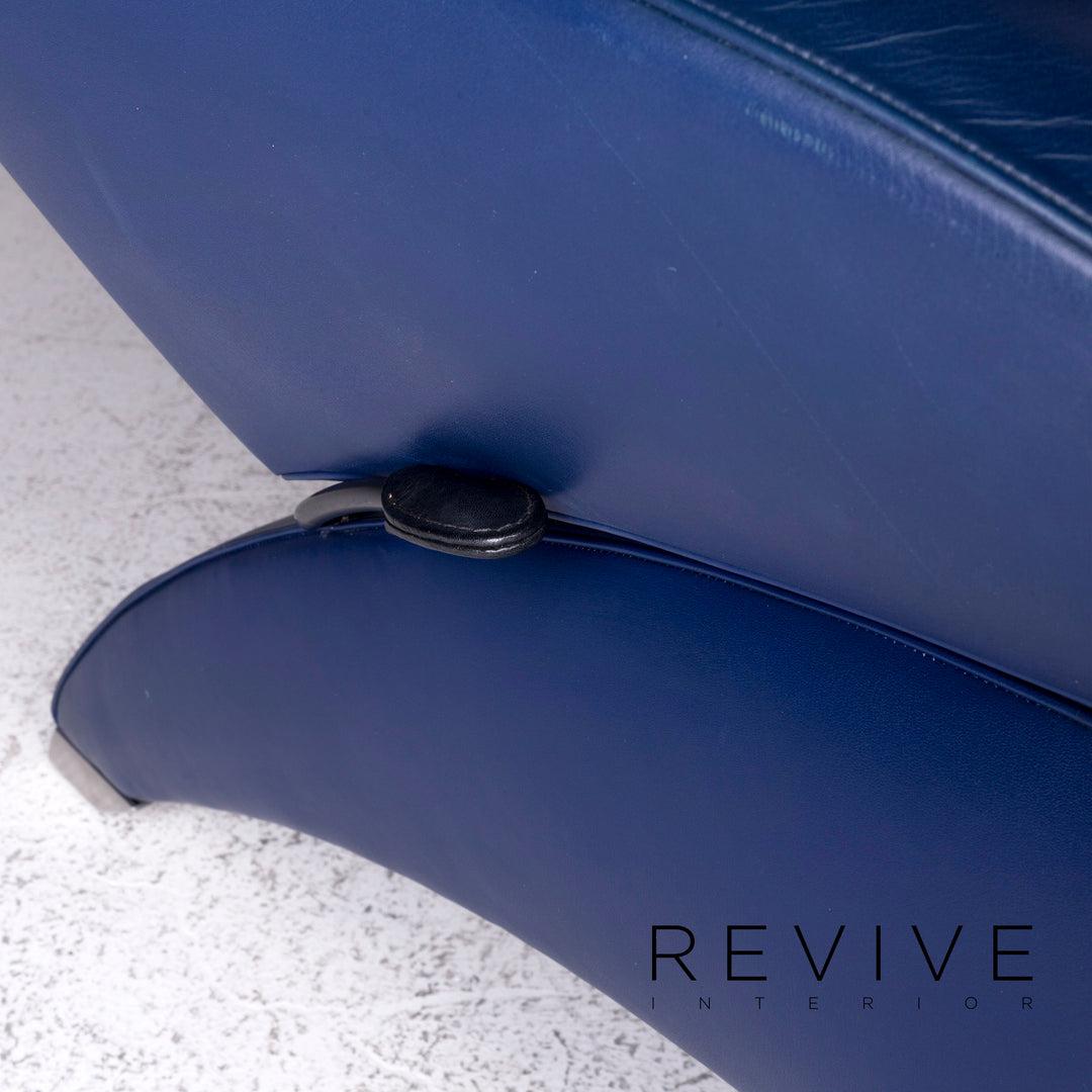 de Sede DS 260 Designer Leder Sessel Blau Relax Funktion #9493