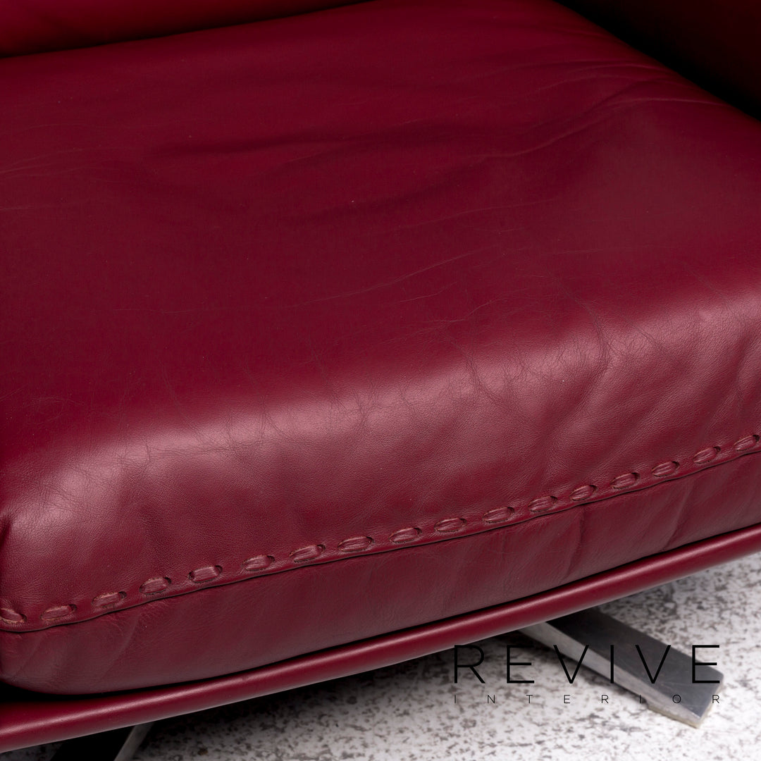 de Sede DS 31 Designer Leder Sessel Rot #9498