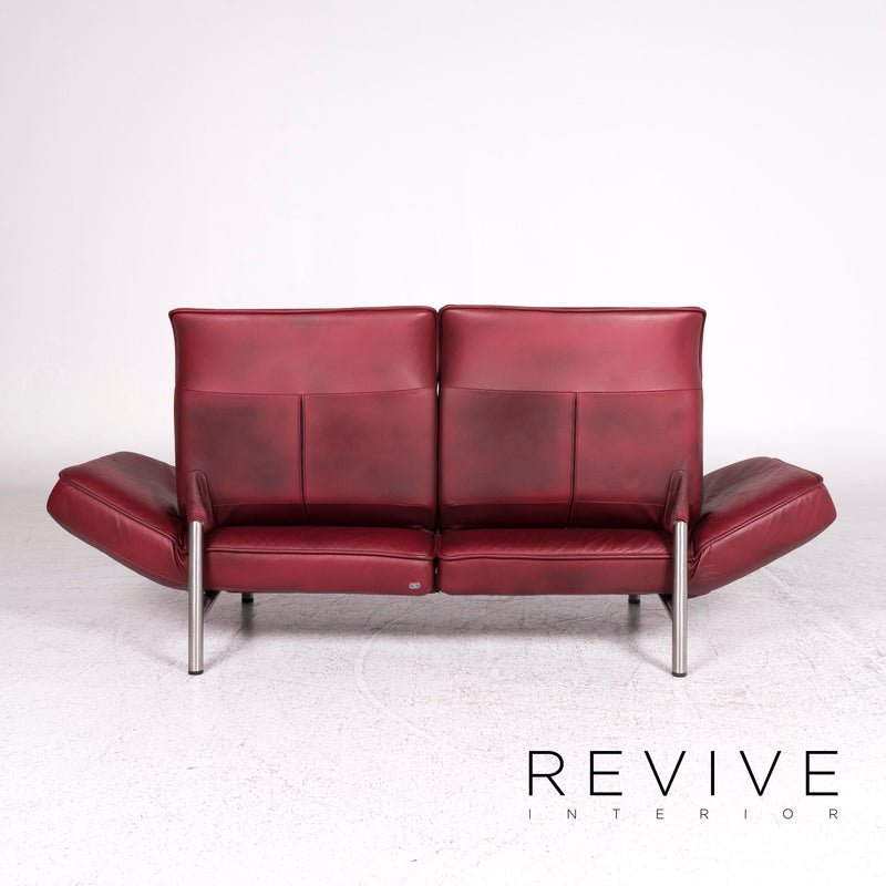 de Sede DS 450 Designer Leder Sofa Weinrot Rot Zweisitzer Relax Funktion Couch 