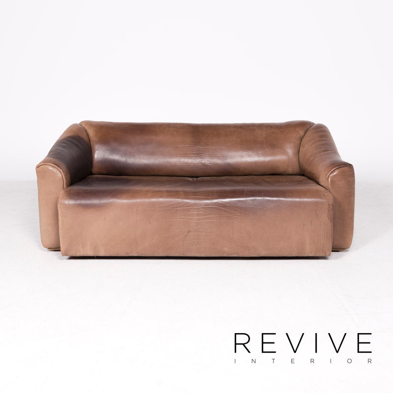 de Sede DS 47 Designer Leder Sofa Sessel Hocker Garnitur Echtleder Zweisitzer Dreisitzer Couch Anilin 